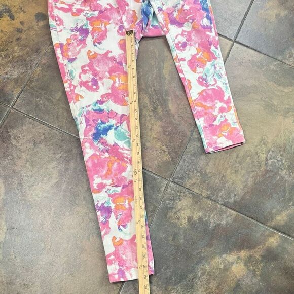 Levi's Watercolor Floral Ankle Length Denim Skinny Legging 31 - Picture 2 of 11